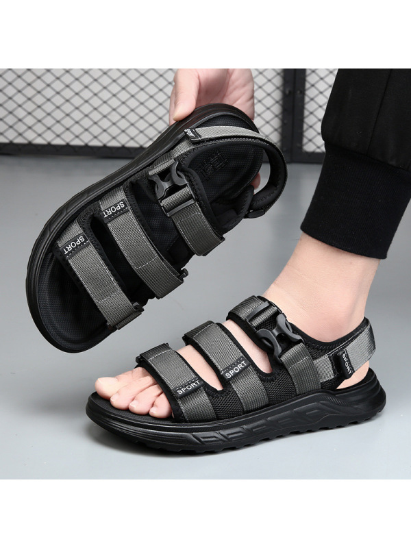 凉鞋男士夏季2025户外休闲运动款沙滩鞋男生外穿软底防滑防水凉鞋