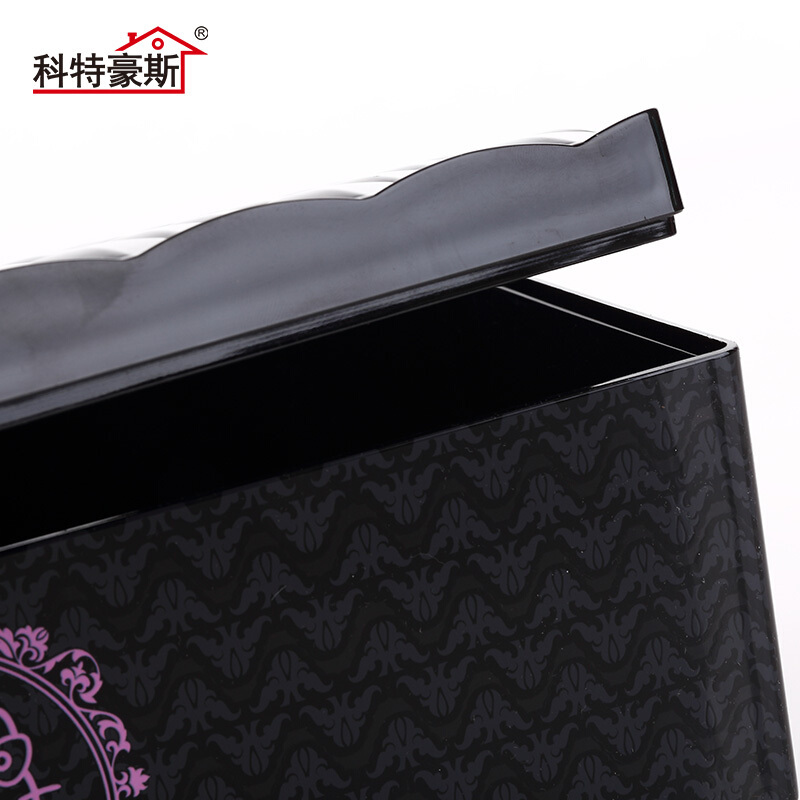 科特豪斯欧式纸巾盒客厅车用纸巾收纳盒 Hellokitty欧式图案黑色