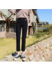 显瘦烟管裤女新款秋季弹力柔软九分裤直筒牛仔裤女小个子