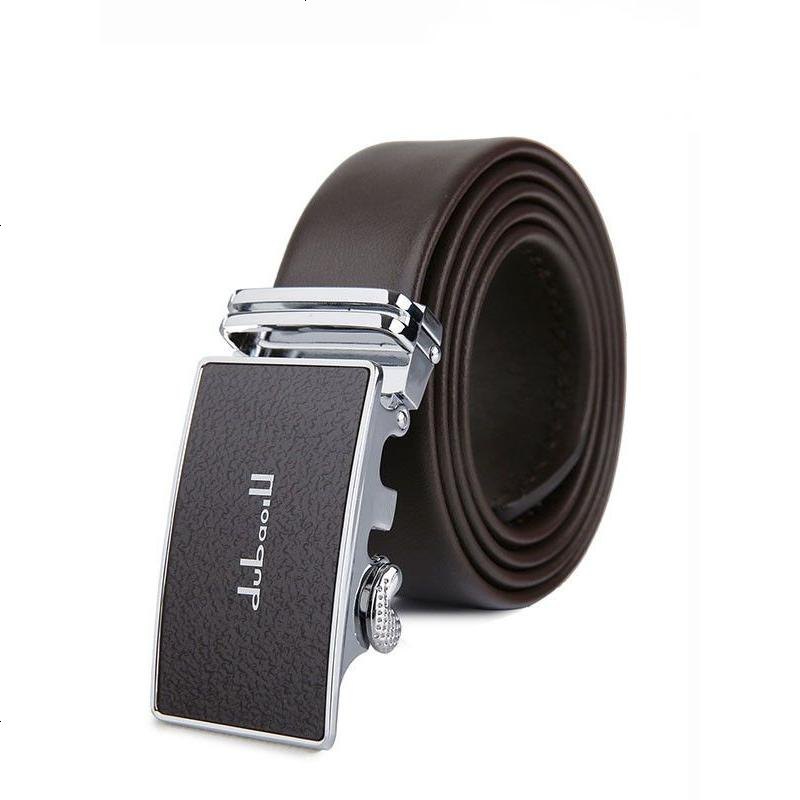 dubaolu都宝路2018爆款男士真皮自动扣皮带啡色休闲商务型黑色系腰带
