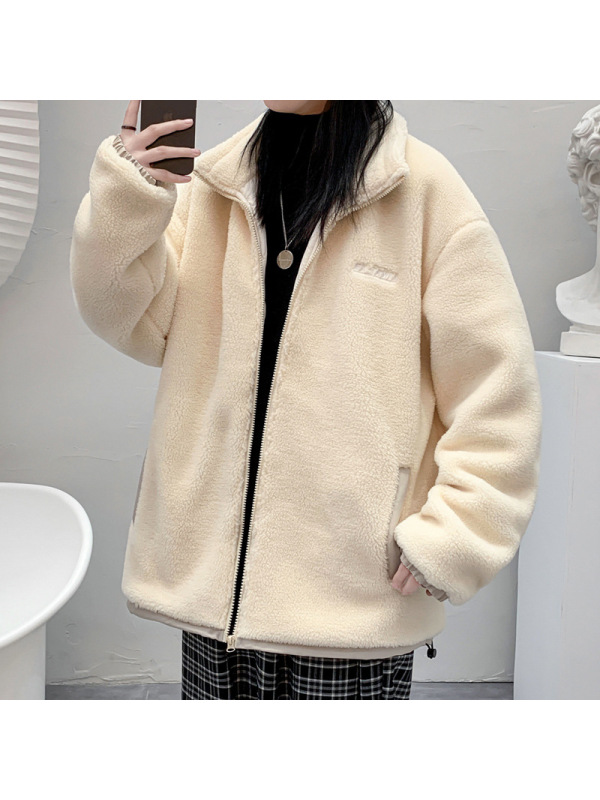 冬季棉衣男潮流冬装港风羊羔绒宽松情侣棉服百搭有型网红同款外套