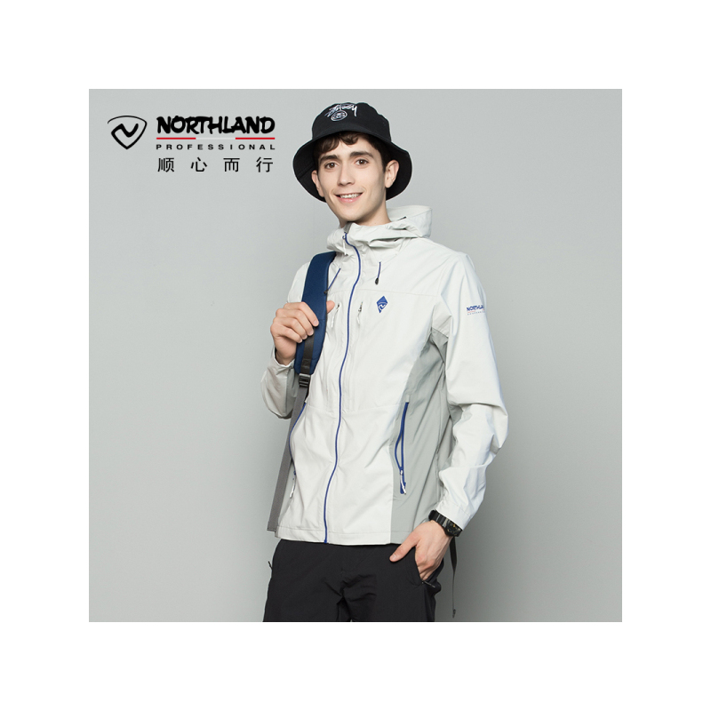 诺诗兰（NORTHLAND）户外男式三层防风保暖软壳衣风雪外套GF065101
