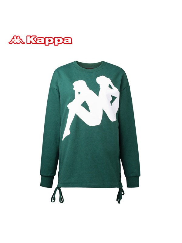 KAPPA卡帕女款运动卫衣套头衫休闲圆领长袖K0862WT63D