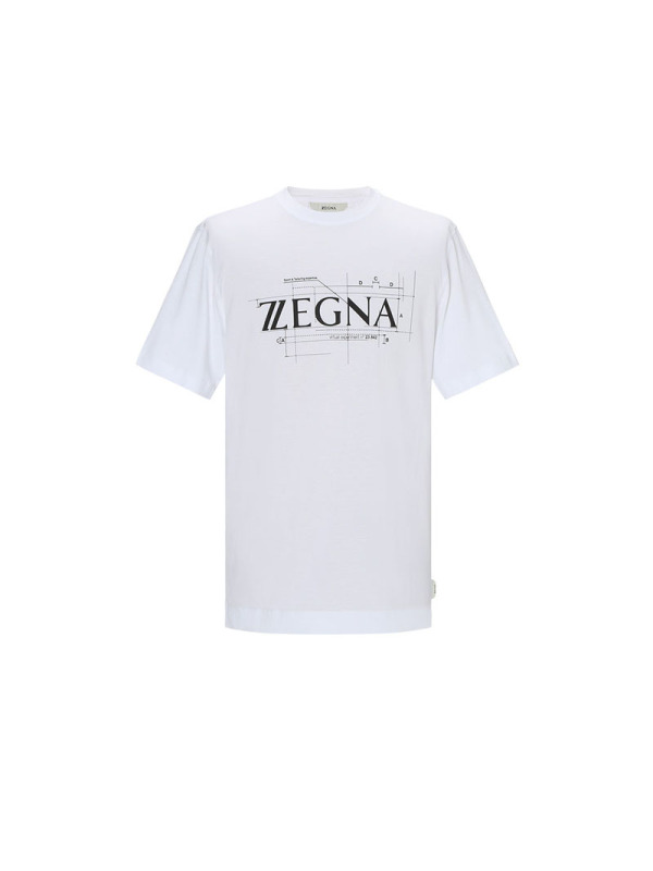 ZEGNA T恤 字母LOGO VV372