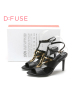 D：Fuse/迪芙斯夏羊皮革高细跟露趾女鞋凉鞋DF52111023