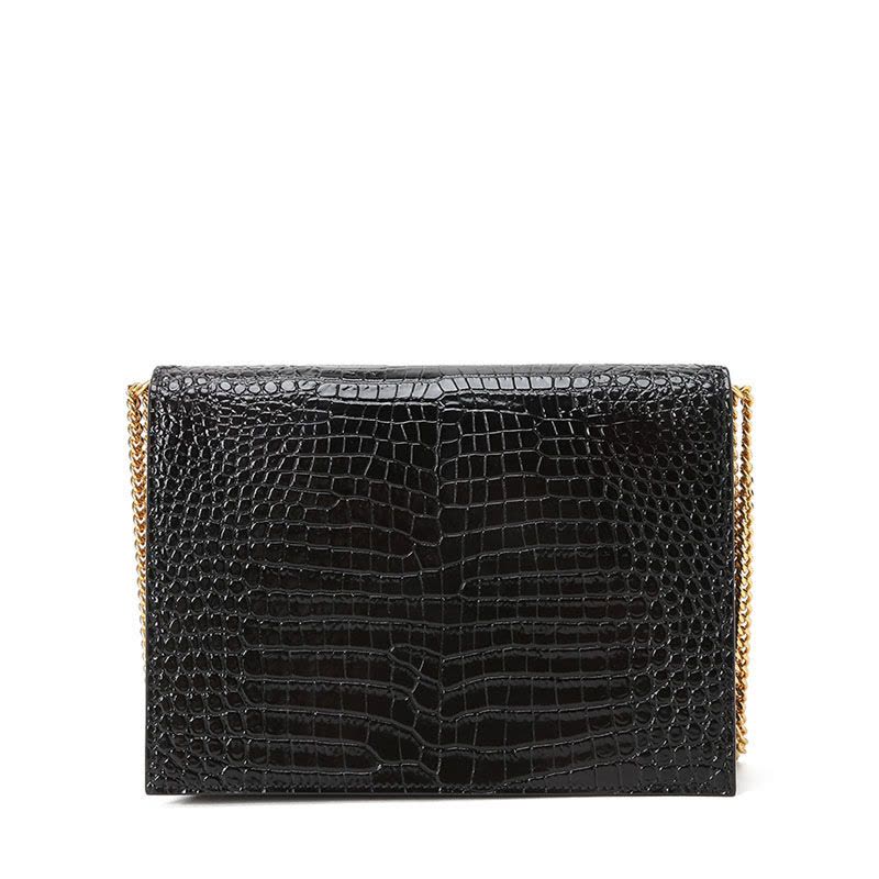 预售 圣罗兰 YSL CASSANDRA 信封包迷你 字母LOGO鳄鱼压纹 女士单肩包 532750金链图片