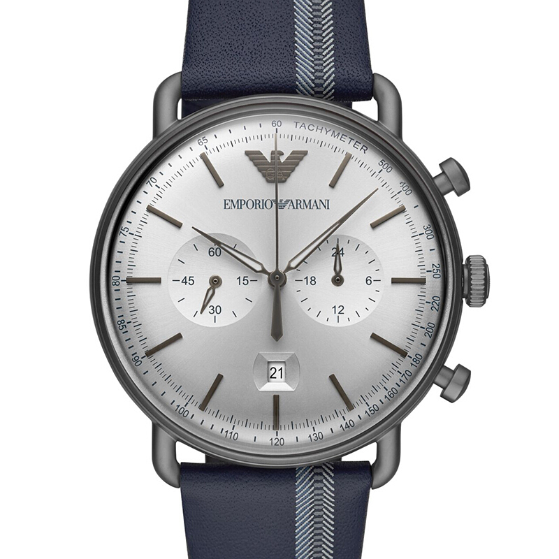 emporioarmani阿玛尼手表男飞行员时尚个性皮带石英男表ar11202
