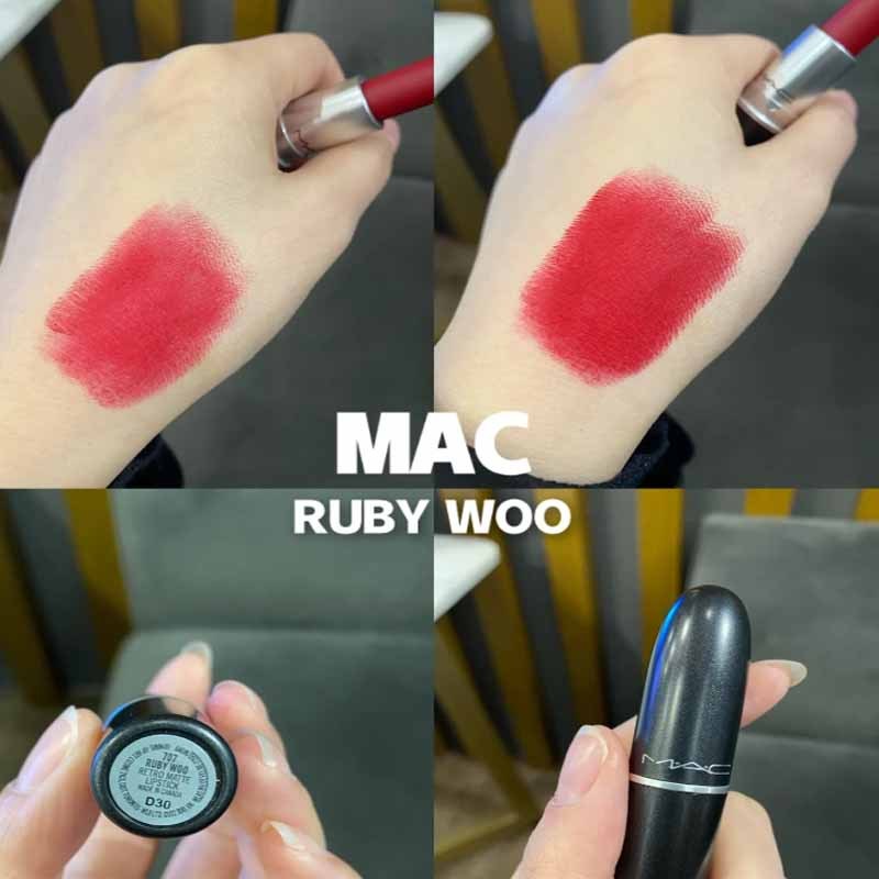 魅可丝绒哑光唇膏043g707rubywoo经典正红色红宝石色经典子弹头口红