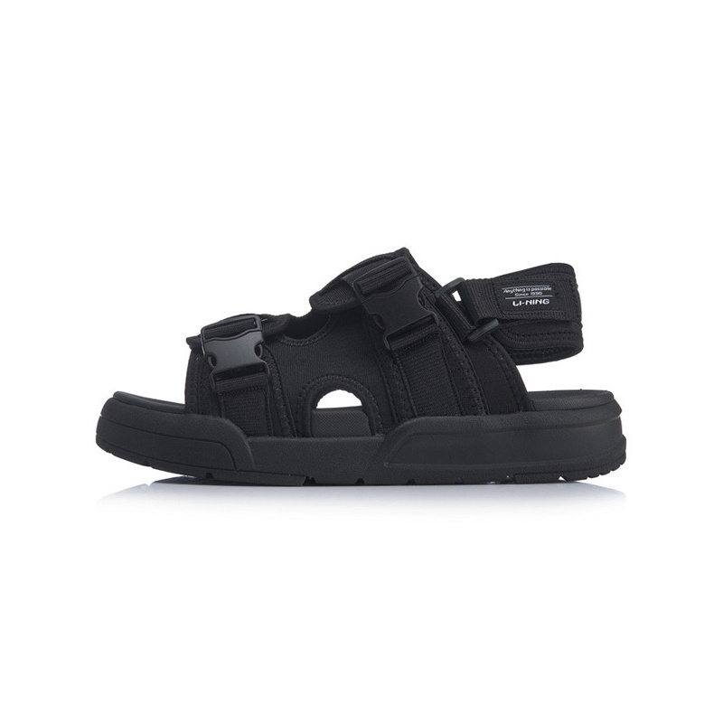 李宁lining凉鞋休闲鞋夏季透气轻便拖鞋时尚防滑沙滩鞋运动鞋男agup