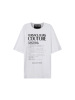 范思哲 VERSACE JEANS COUTURE 男士宽松版棉质圆领短袖T恤72GAHT21 CJ00O