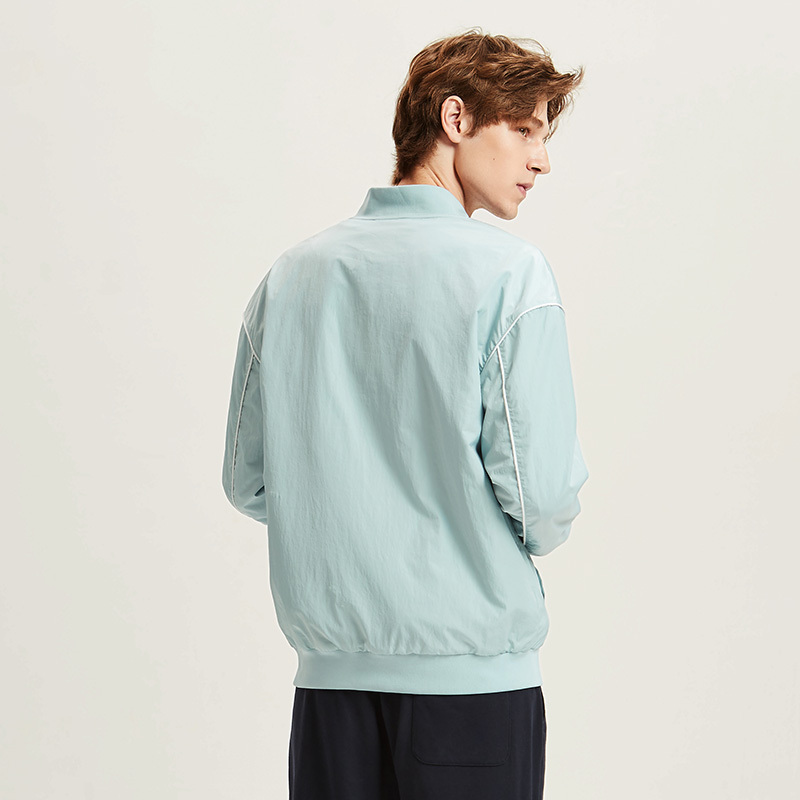 a21秋季新款男装小清新合体棒球领短装男夹克休闲百搭潮男外套