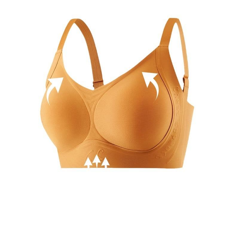 [提拉杯]调整型软支撑聚拢无痕内衣上托防下垂收副乳无钢圈文胸图片