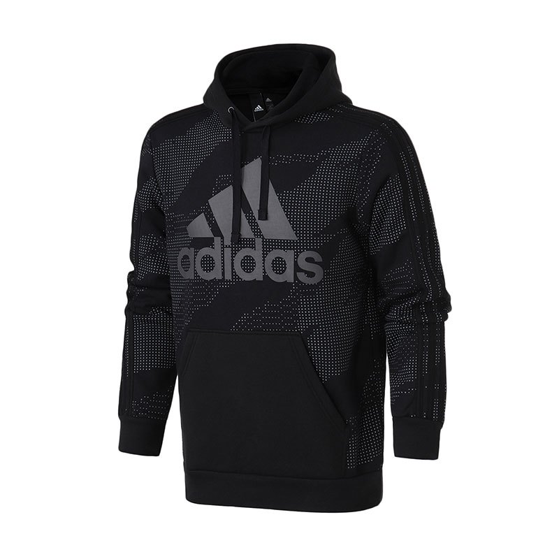 【自营】adidas阿迪达斯男子卫衣套头衫休闲运动服DH9323 M DH9323黑色