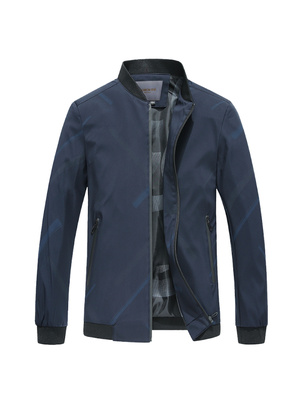 罗蒙( ROMON)秋季男士商务休闲常规夹克 9JK940019