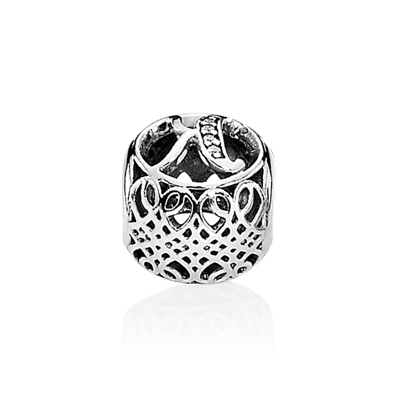 PANDORA潘多拉 复古字母K 925银串饰 791855CZ