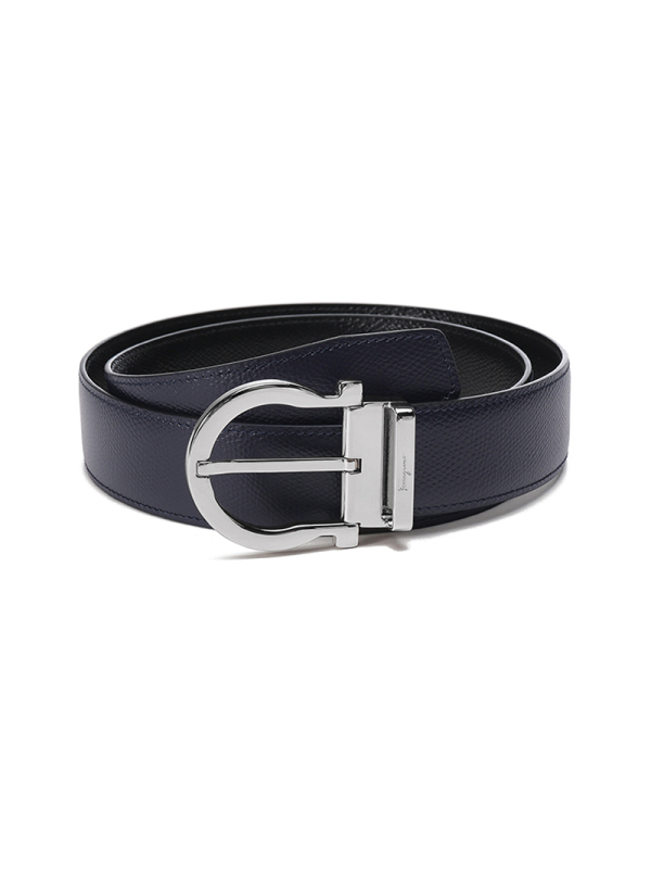 Salvatore Ferragamo 菲拉格慕 男士牛皮针扣式双面皮带腰带 679781