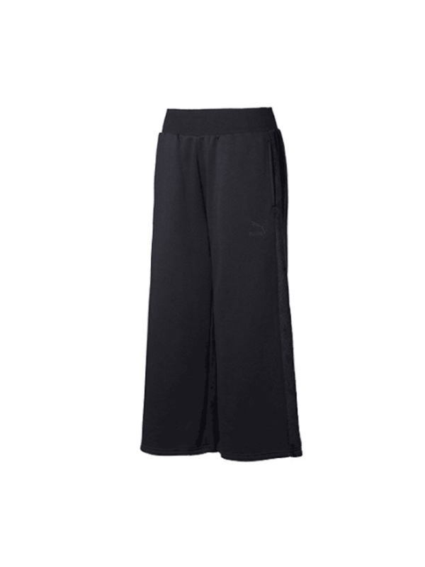 PUMA彪马女裤 秋冬季新款运动裤休闲保暖阔腿裤时尚长裤574915-01