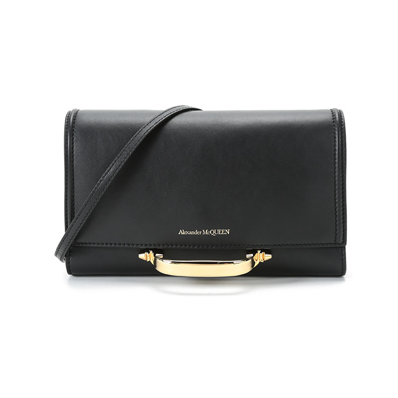 亚历山大·麦昆 ALEXANDER MCQUEEN 女士牛皮Story单肩斜挎包手拿包小号 630261 D78UT
