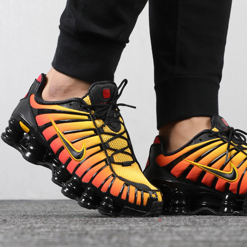 nike耐克男鞋秋shox tl气柱弹簧跑步鞋运动鞋av3595-004