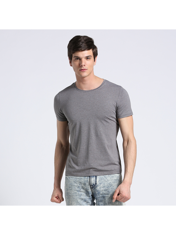 猫人纯棉男士短袖t恤薄款纯色半袖打底衫男体恤