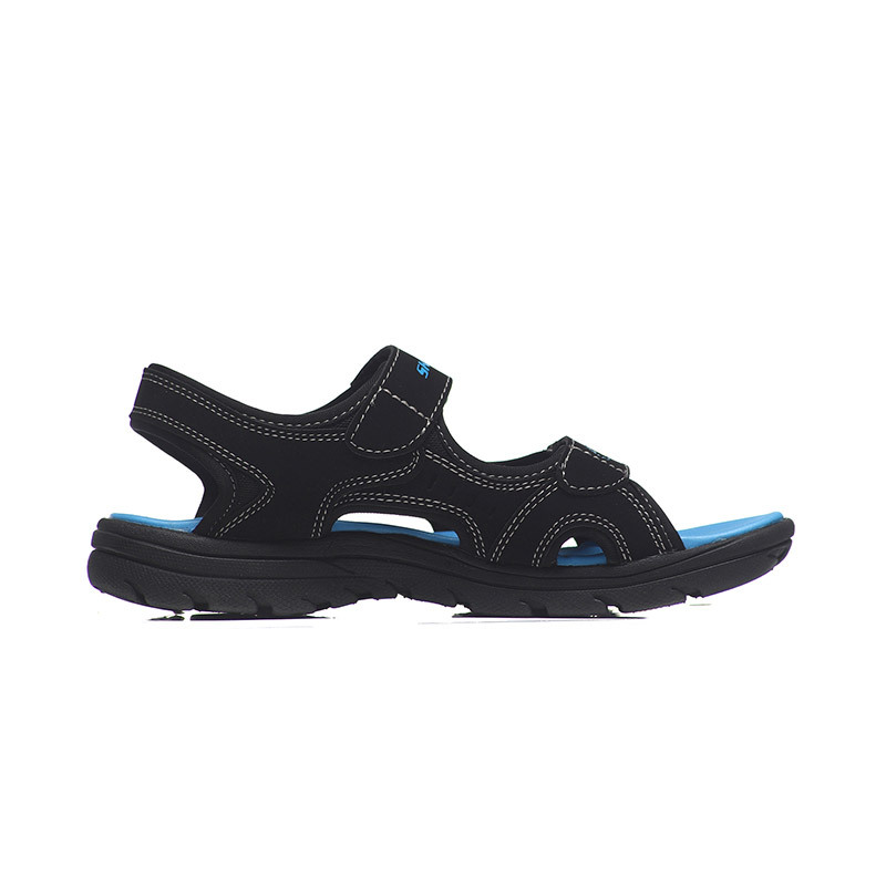 Skechers斯凯奇男童凉鞋夏季魔术贴沙滩鞋92219L 92219L/BLK黑色 27.5/适合脚长165mm