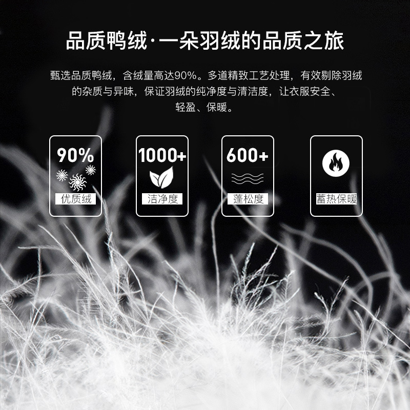龙狮戴尔2019秋冬新款轻量羽绒服女中长款连帽纯色羽绒衣修身显瘦