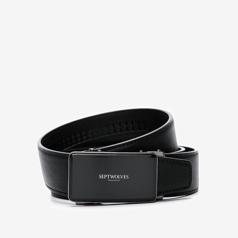 七匹狼皮带男士自动扣革腰带时尚商务休闲皮带青年裤带