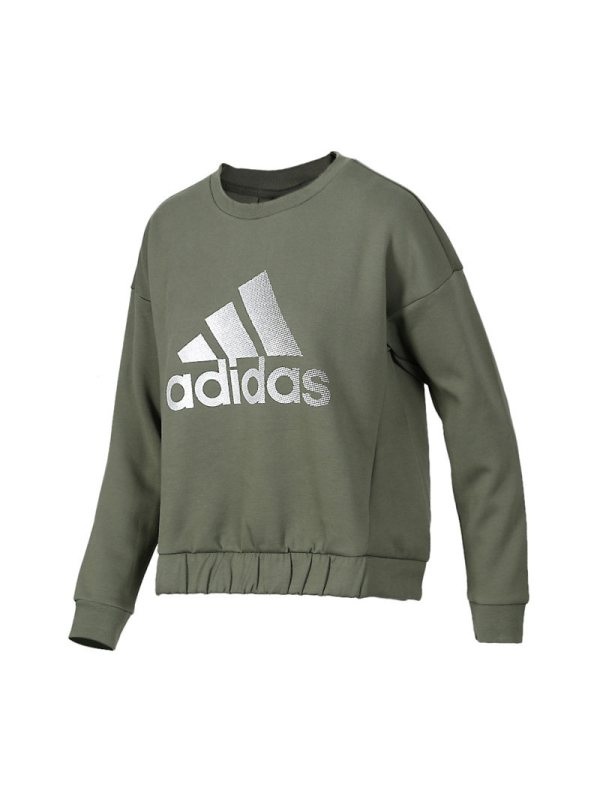 ADIDAS阿迪达斯女子上衣卫衣长袖休闲运动圆领套头衫DX7200