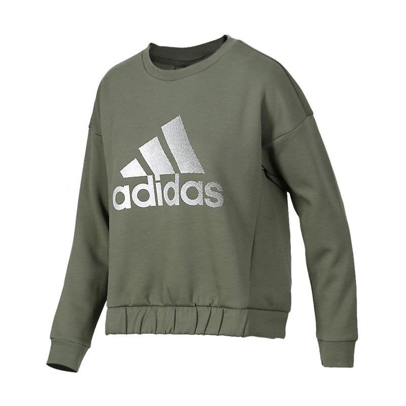 ADIDAS阿迪达斯女子上衣卫衣长袖休闲运动圆领套头衫DX7200图片
