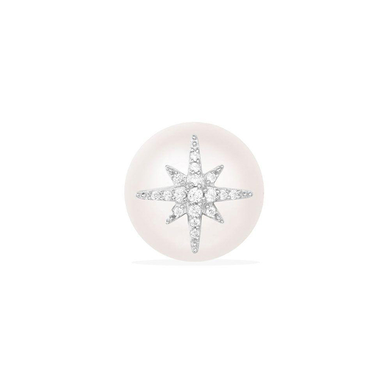 apm MONACO赵丽颖林志玲同款单只星星珍珠耳钉925银耳饰气质穿孔耳环女士首饰气质宴会奢华贵族