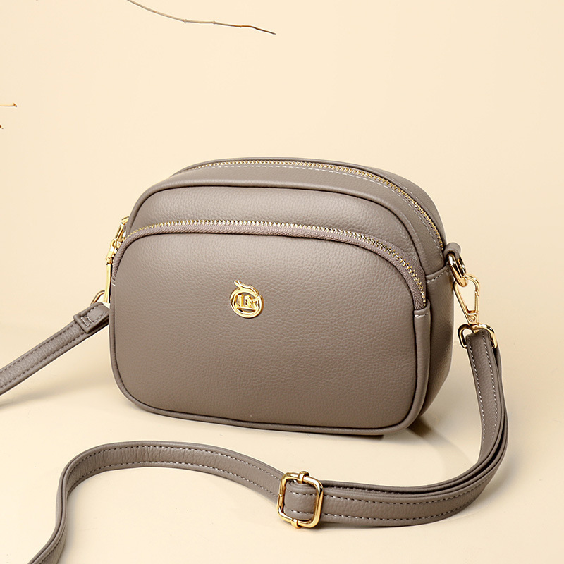 ceba小包包女2023新款小圆包时尚百搭软皮妈妈包中年女士单肩斜挎女包