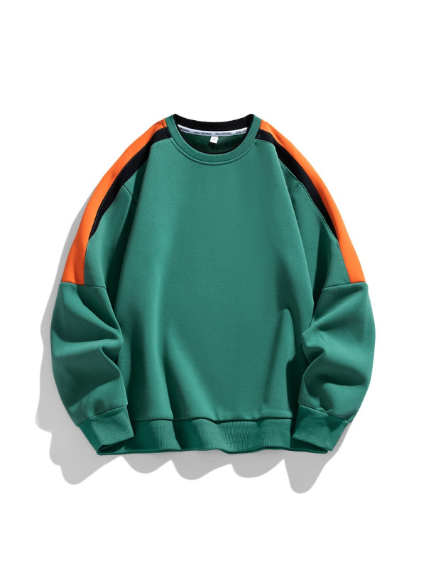 春秋季新款男士长袖圆领套头卫衣男休闲百搭宽松百搭上衣