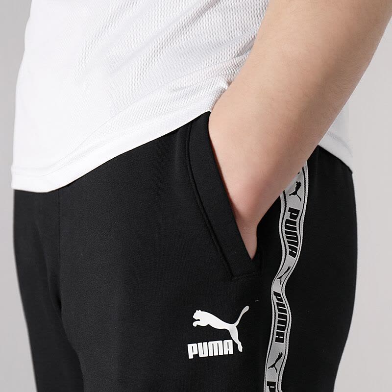 PUMA彪马男裤运动裤针织跑步训练透气卫裤休闲时尚裤子修身收口小脚裤长裤579074图片