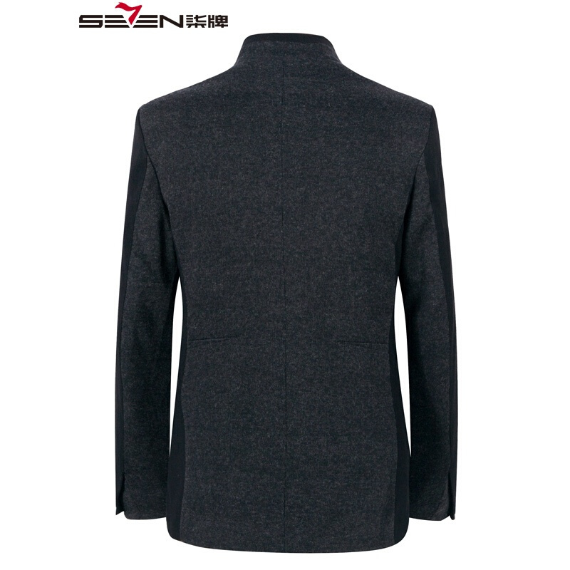 中华立领seven柒牌男装立领小西服男外套修身韩版西装时尚男905c1914