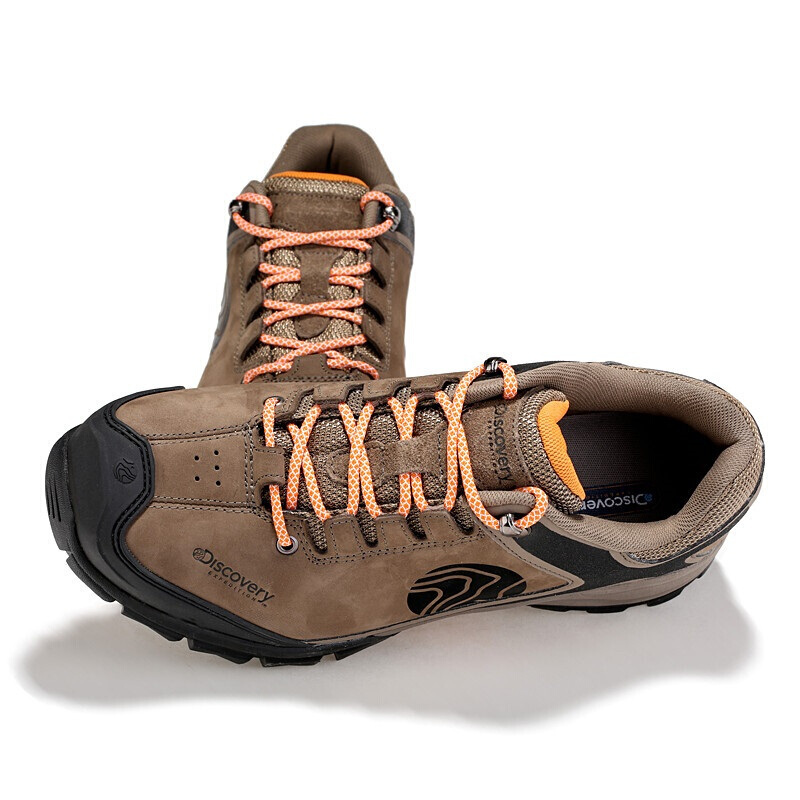 discovery户外男式运动休闲低帮牛皮保暖透气徒步登山鞋dfaa91002