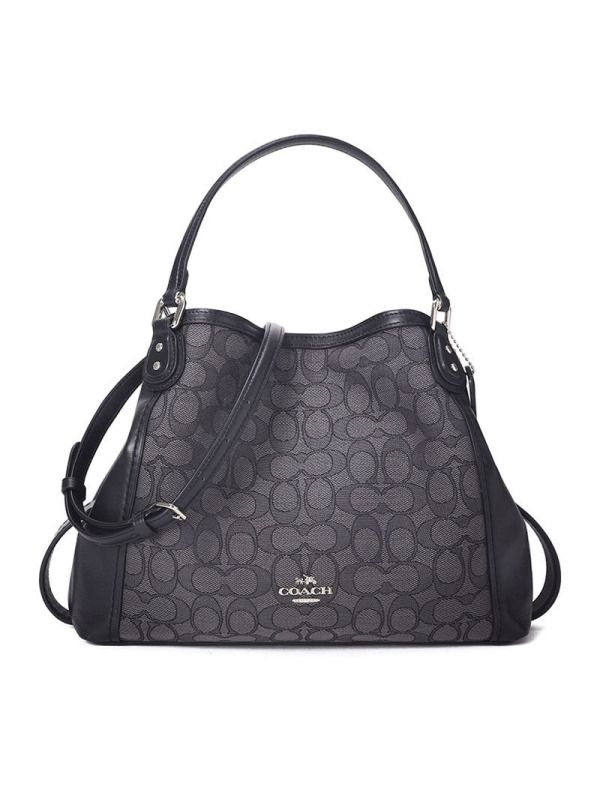 COACH/蔻驰 女包双C提花拼皮 手提单肩包 57934 织物\牛皮革