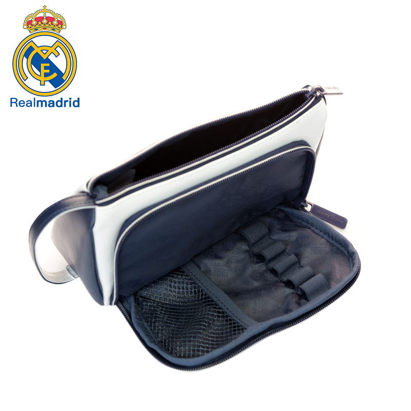 皇家马德里Realmadrid官方正品时尚男女士多功能休闲包运动户外训练商旅旅行手拿钱包白色