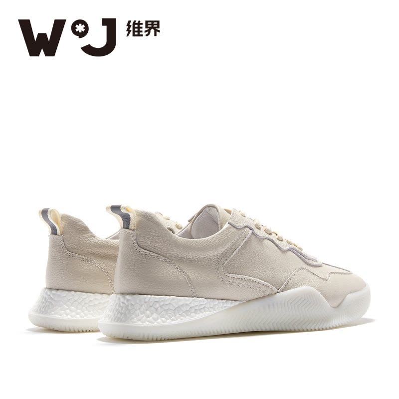 维界新款男鞋时尚低帮真皮休闲鞋韩版潮流板鞋男个冬季潮鞋图片