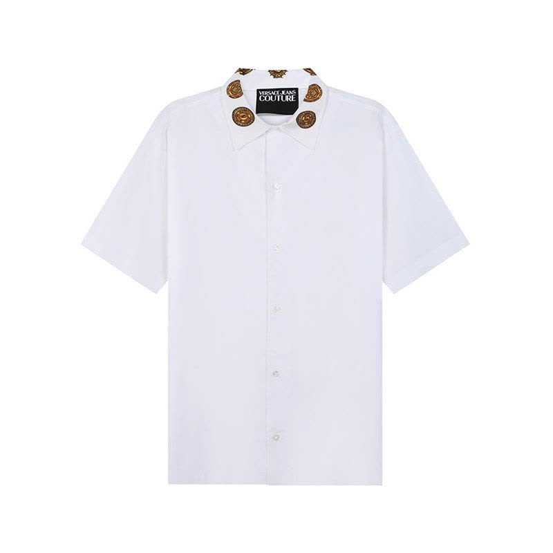 范思哲 VERSACE JEANS COUTURE 男士棉质短袖衬衫72GAL2BC CN002图片