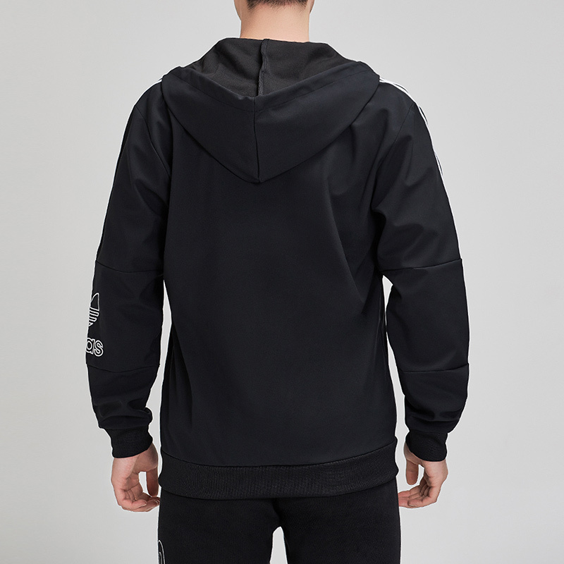 adidas阿迪达斯三叶草男装运动休闲连帽外套DX3853