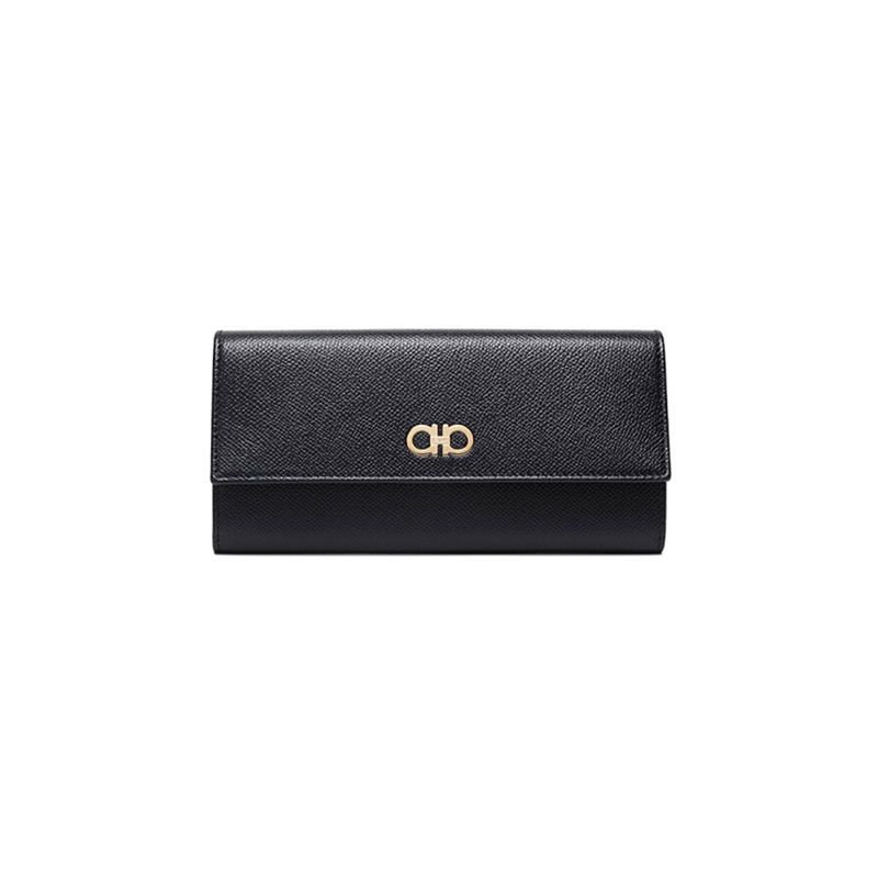 Ferragamo菲拉格慕钱包 女十字纹休闲牛皮长款钱包钱夹22D149 0683258