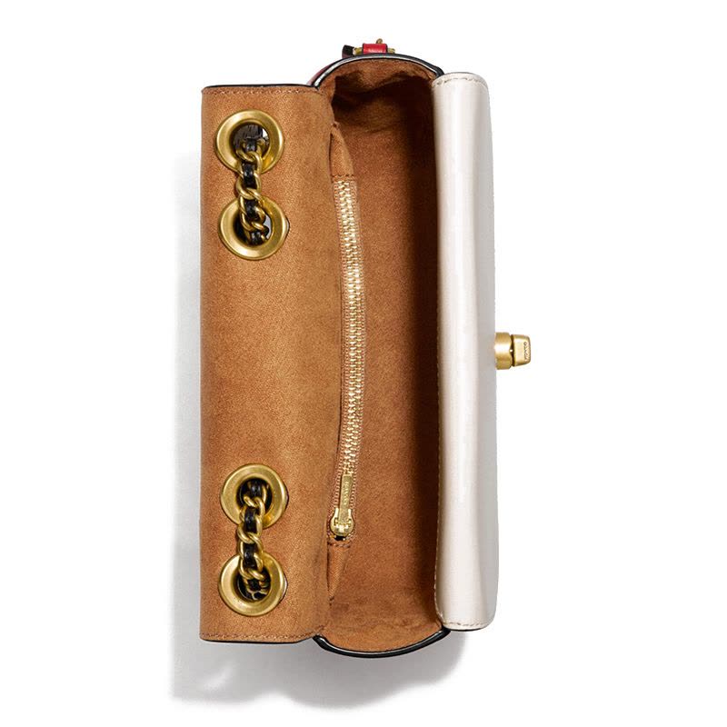 COACH\蔻驰 Micky Rambler 口盖包 单肩包 斜挎包米奇光面皮4722图片