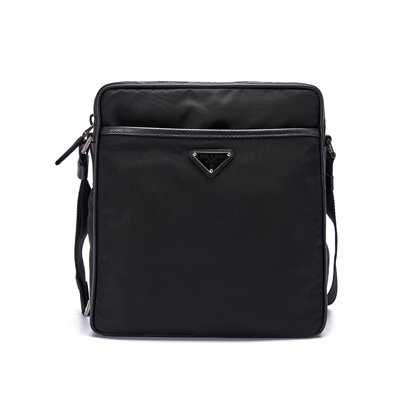 prada普拉达尼龙邮差包商务休闲男士单肩包其他2vh002视频
