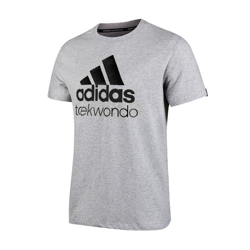 阿迪达斯adidas跆拳道新款男装训练跑步短袖运动休闲T恤-ADICTT_0图片