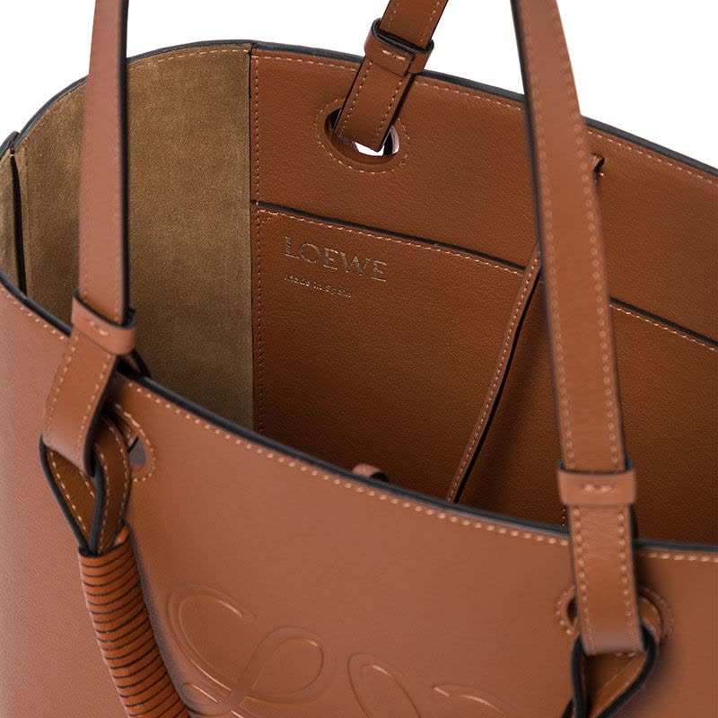 预售 罗意威 LOEWE ANAGRAM 方型LOGO徽标购物袋A717S72X02 女士单肩手提包图片