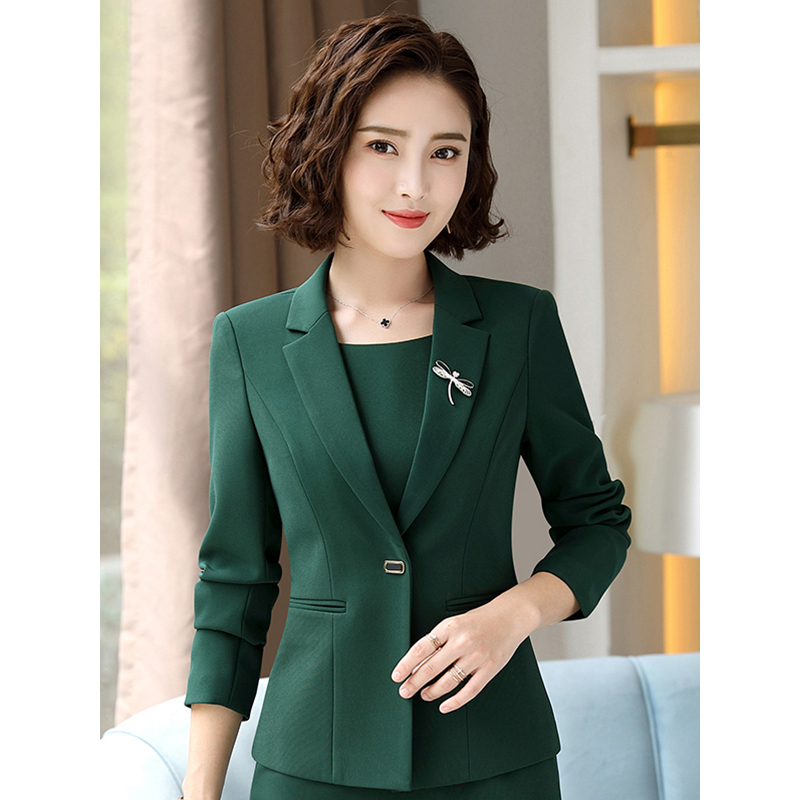 罗蒙女士西装外套2019秋季新品休闲小西装外套女春秋女式女服上衣_x