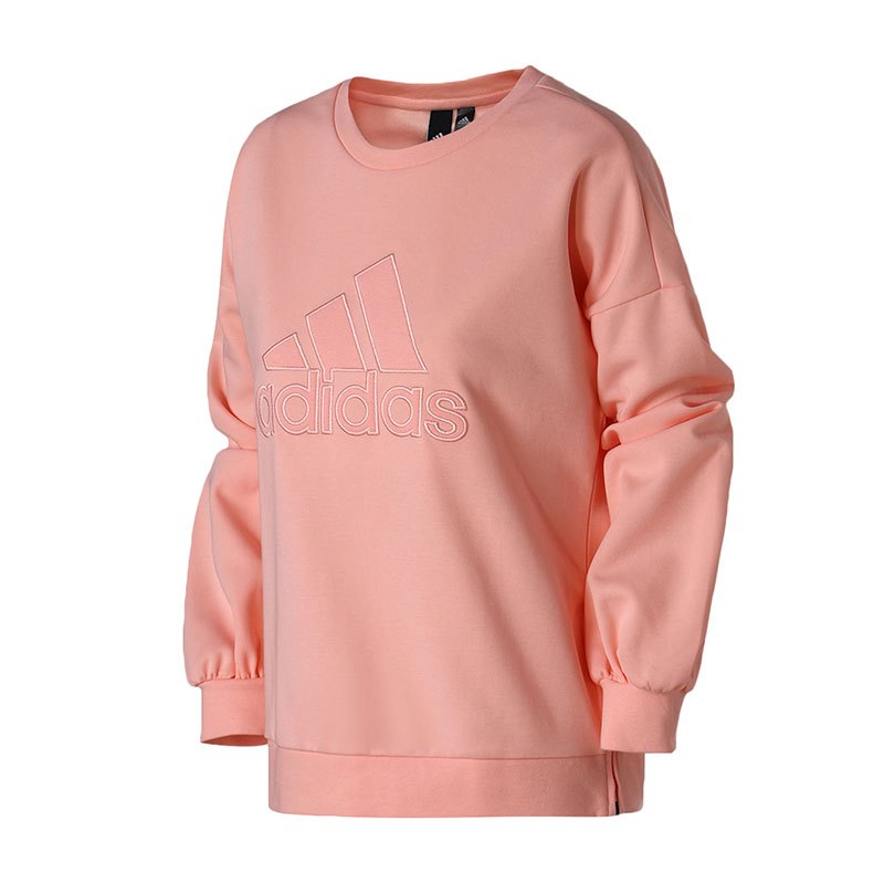 adidas女装卫衣圆领套头休闲运动服DZ2430 L DZ2430粉色