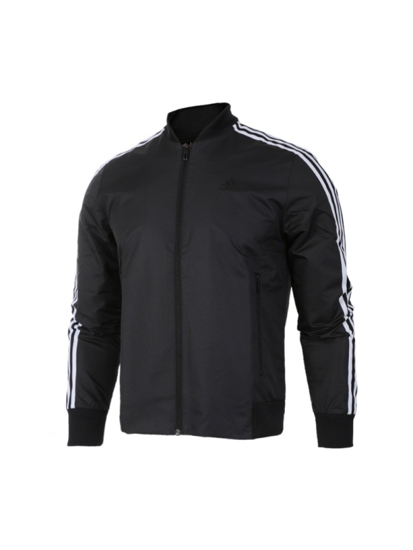 Adidas阿迪达斯男装秋立领梭织运动服休闲夹克外套CF4633