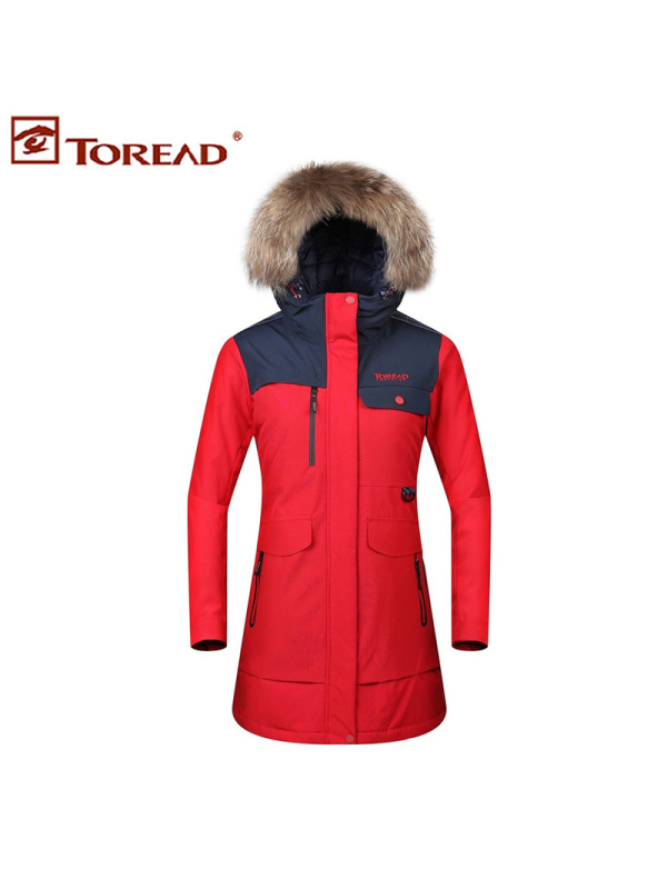 探路者羽绒服女秋冬女防风厚实保暖羽绒服TADG92916