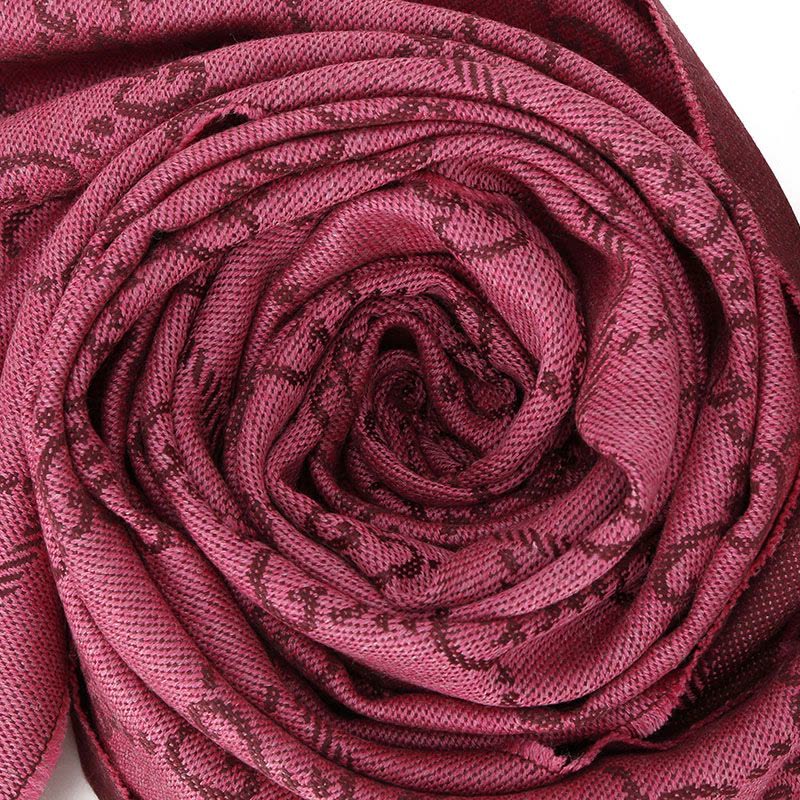 预订GUCCI\古驰 GG提花图案流苏边 围巾48*180CM图片